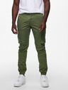ONLY & SONS Zelené pánske nohavice ONLY & SONS Cam s vreckami