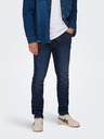 ONLY & SONS Tmavomodré pánske džínsy slim fit strihu ONLY & SONS Loom