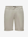 ONLY & SONS Béžové pánske šortky ONLY & SONS Peter