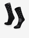 Kilpi Čierne unisex športové ponožky s bodkami Kilpi DOTS