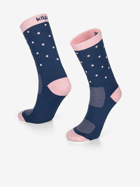 Kilpi Ružové a modré unisex ponožky s bodkami Kilpi DOTS