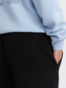Ombre Clothing Čierne pánske tepláky Ombre Oblečenie CARROT