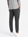 Ombre Clothing Tmavošedé pánske tepláky Ombre Oblečenie CARROT