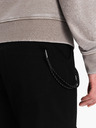 Ombre Clothing Čierne pánske cargo nohavice Ombre Oblečenie
