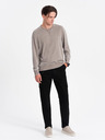 Ombre Clothing Čierne pánske cargo nohavice Ombre Oblečenie