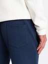 Ombre Clothing Tmavomodré pánske tepláky Ombre Clothing CARROT