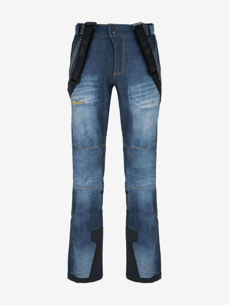 Kilpi Pánske softshellové lyžiarske nohavice Kilpi JEANSO-M Dark Blue