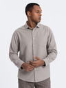 Ombre Clothing Šedá pánska košeľa Ombre Oblečenie