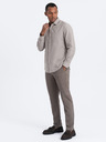 Ombre Clothing Šedá pánska košeľa Ombre Oblečenie