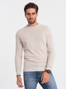 Ombre Clothing Béžový pánsky sveter Ombre Oblečenie