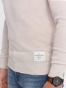 Ombre Clothing Béžový pánsky sveter Ombre Oblečenie
