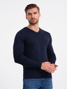 Ombre Clothing Tmavomodrý pánsky sveter Ombre Oblečenie