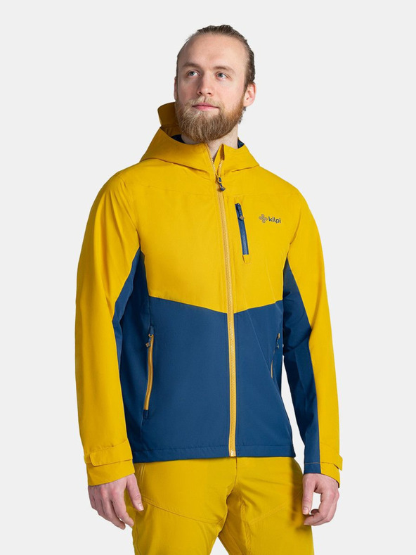 Kilpi Modro-žltá pánska outdoorová bunda Kilpi SONNA-M