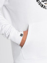 Ombre Clothing Biela pánska mikina s potlačou Ombre Clothing