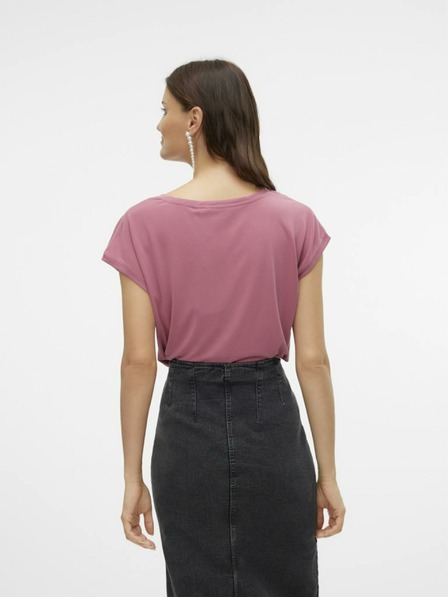 Vero Moda Ružové dámske tričko Vero Moda Filli