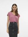 Vero Moda Ružové dámske tričko Vero Moda Filli