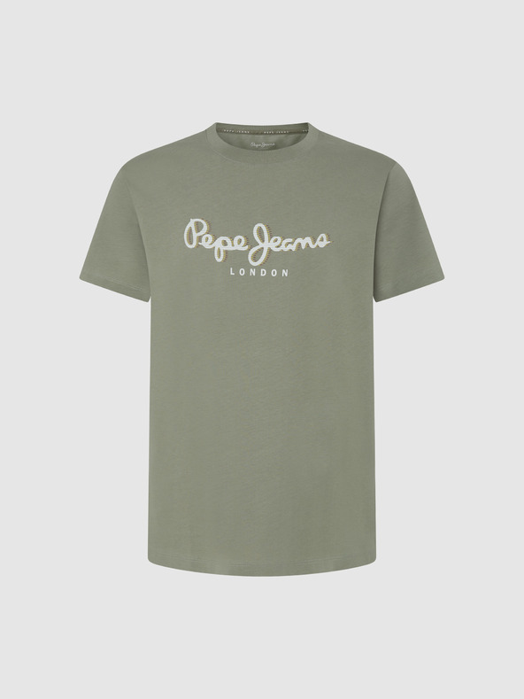 Pepe Jeans Pánske tričko Pepe Jeans Khaki