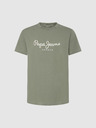 Pepe Jeans Pánske tričko Pepe Jeans Khaki