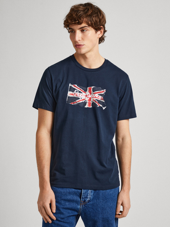 Pepe Jeans Tmavomodrá pánska košeľa Pepe Jeans