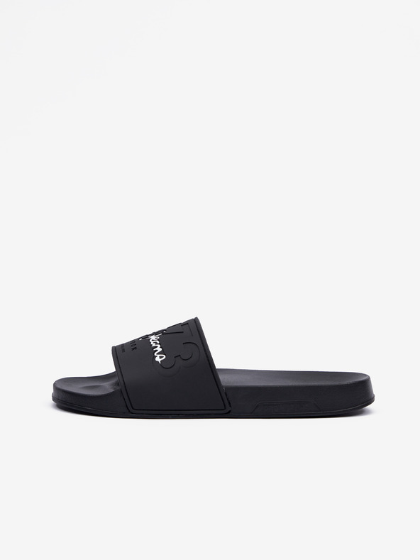 Pepe Jeans Čierne pánske papuče Pepe Jeans Slider Young