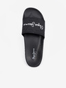 Pepe Jeans Čierne pánske papuče Pepe Jeans Slider Young