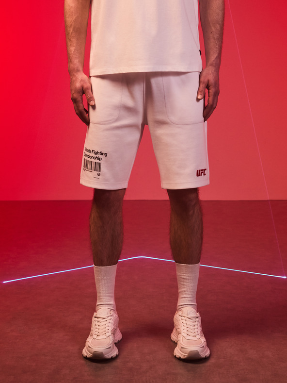 Celio Biele pánske krátke nohavice Celio UFC