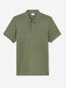 Celio Zelené pánske polo tričko Celio Jevrait