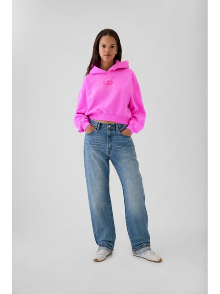 GAP Oversize crop mikina s logom GAP