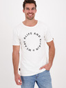 Alife and Kickin Biele pánske tričko Alife and Kickin