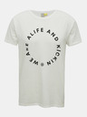 Alife and Kickin Biele pánske tričko Alife and Kickin