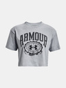 Under Armour Dámske tričko Under Armour UA COLLEGIATE CREST CROP SS