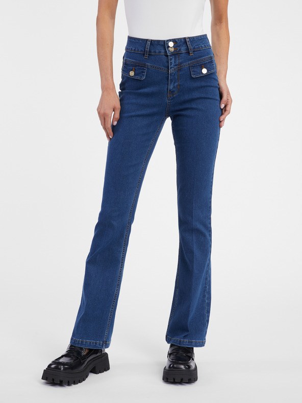 Orsay Modré dámske bootcut džínsy ORSAY