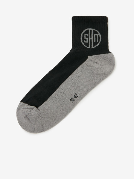 Sam 73 Šedé a čierne unisex ponožky SAM 73