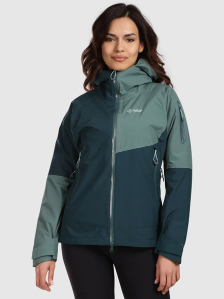 Kilpi Dámska nepremokavá bunda Kilpi MAMBA-W Dark Green