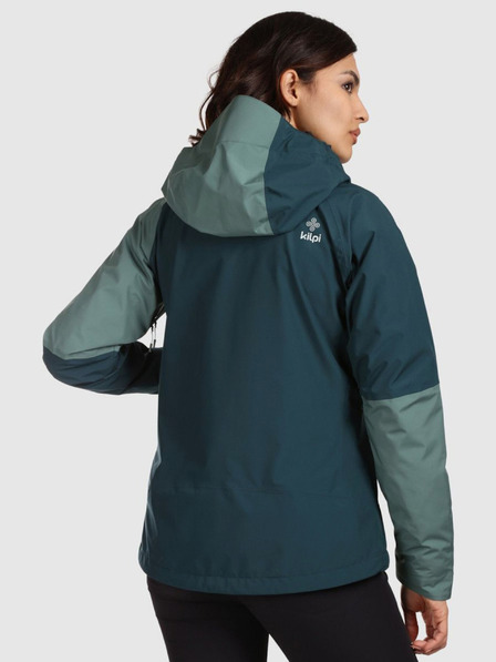 Kilpi Dámska nepremokavá bunda Kilpi MAMBA-W Dark Green