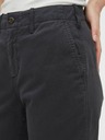 GAP Nohavice straight khaki high rise GAP