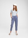 GAP Nohavice mid rise straight khaki GAP