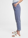 GAP Nohavice mid rise straight khaki GAP