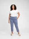 GAP Nohavice mid rise straight khaki GAP