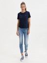 DSQUARED2 Modré dámske džínsy úzkeho strihu DSQUARED2 Jennifer Cropped