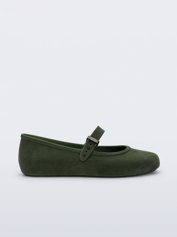 Melissa Khaki Dámske mäkké baleríny Melissa Velvet