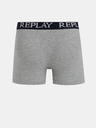 Replay Sada dvoch boxeriek v tmavo modrej a šedej farbe Replay