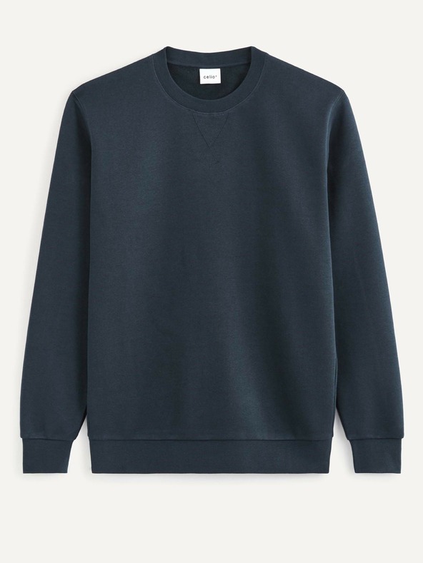 Celio Tmavomodrá pánska mikina Celio