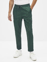 Celio Tmavozelené nohavice Celio Sonar