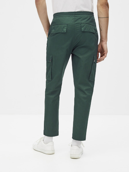 Celio Tmavozelené nohavice Celio Sonar
