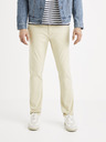 Celio Krémové chino nohavice Celio Roprime