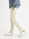 Celio Krémové chino nohavice Celio Roprime