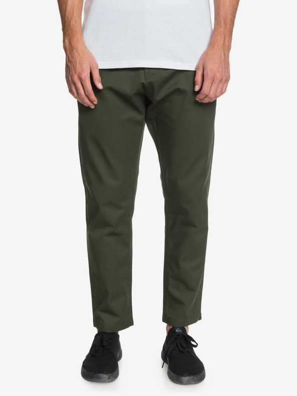 Quiksilver Zelené pánske nohavice Quiksilver Disaray