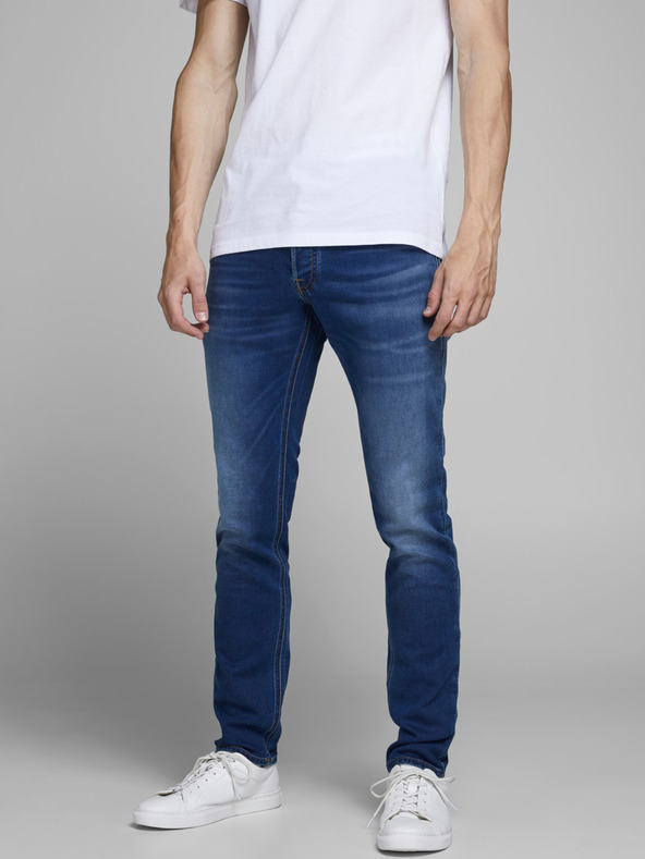 Jack & Jones Modré slim fit džínsy Jack & Jones Glenn
