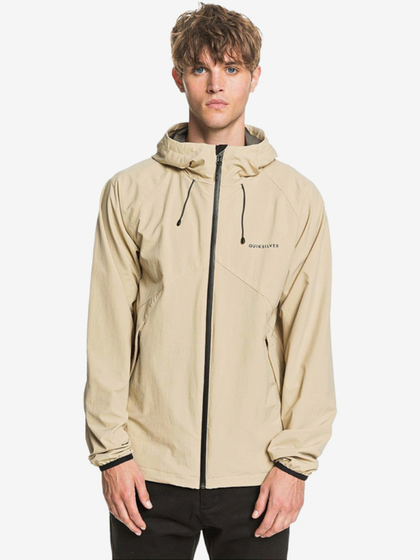 Quiksilver Béžová pánska jesenná bunda Quiksilver JAMBI PLAGE